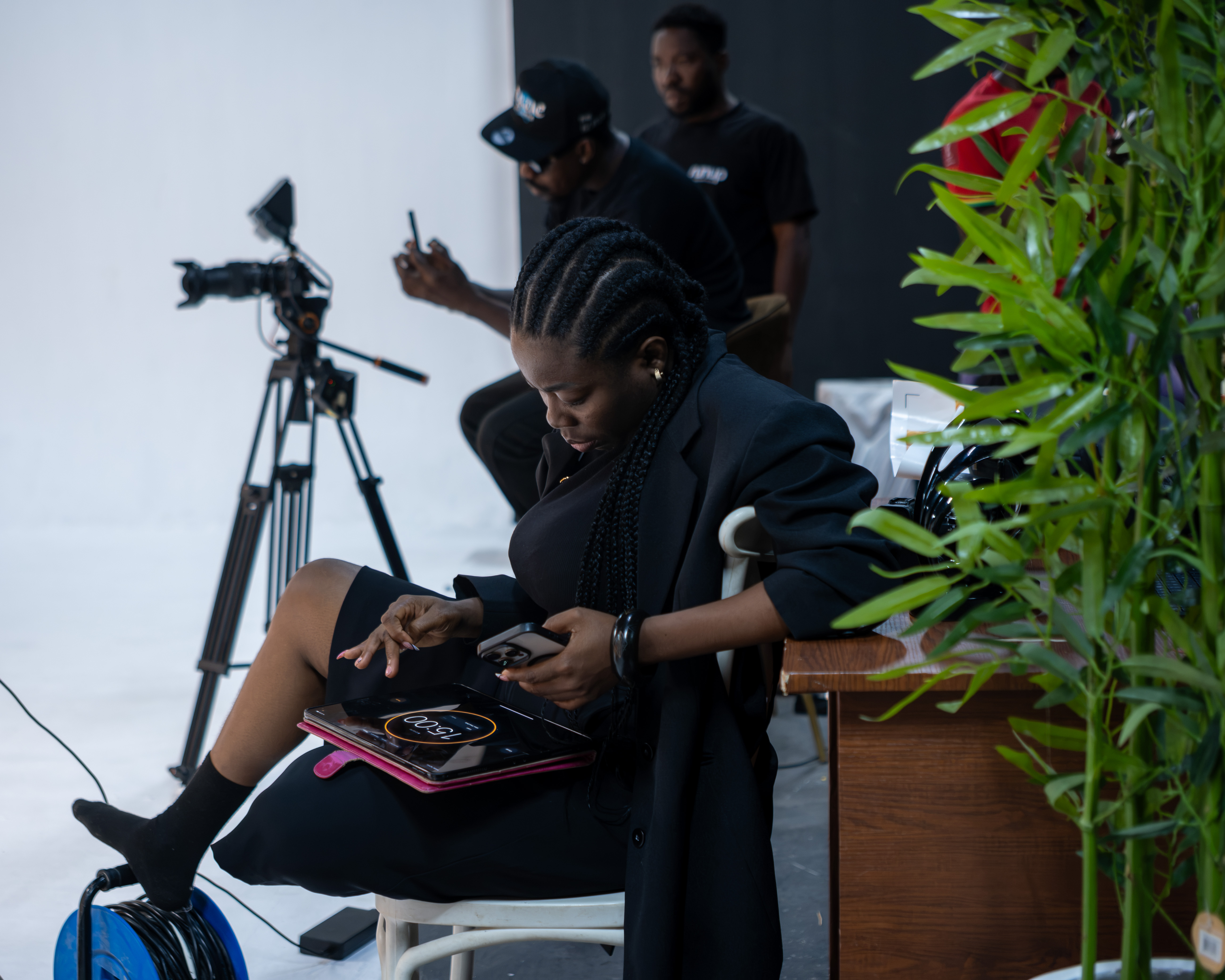 Behind the scenes